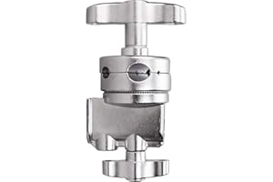 HWAMART Multi Functional Heavy Duty Grip Head for Light Stand, Extension Boom Arm and Accessories, 2.5" Diameter Chrome