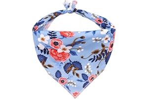 ARING PET Hund Bandana, Baumwolle Blume Hund Bandanas Hunde Dreieck Lätzchen Halstuch für Kleine und Große Hunde und Katzen
