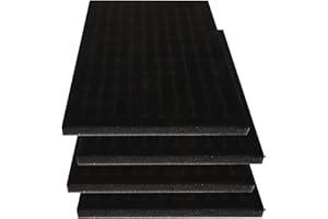 DOITOOL 4pièces Lot De Inserts Mousse Pour Boîte À Bijoux Support Pour Bagues Et Boucles Oreilles Organiseur Multifonctionnel Protection Et Pratique Pour Rangement De Bijoux