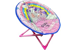 just4baby Kids Children Foldable Bedroom Play Room Moon Chair Moonchair FLYING UNICORN Design