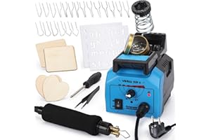 YIHUA 939-II zestaw do wypalania, lutownicy, grawerowania drewno, z regulacją temperatury, pisak do spalania Softgrip, 20 sprężyn drucianych, 4 kawałki