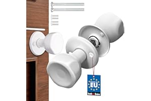 KOTARBAU Maniglia per porte Pomello Girevole Manopola 5 colori Interne Esterne Coppia Pomolo con viti di montaggio Tornito Pomo Portoni Rotondo