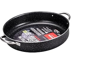 Moneta Etnea PRO Tegame con Manico Inox, Alluminio, Nero, 36 cm