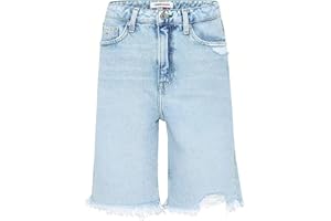 Tommy Jeans Harper Denim Bermuda Ssplbrd Pantalones Cortos de Jean para Mujer