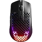 SteelSeries Aerox 3 Wireless Onyx (2022) - Mouse da gaming super leggero - 68g Design resistente all'acqua - 200 ore di durat