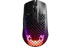 SteelSeries Aerox 3 Wireless Onyx (2022) - Ratón para juegos superligero - Diseño resistente al agua de 68 g - Duración de la