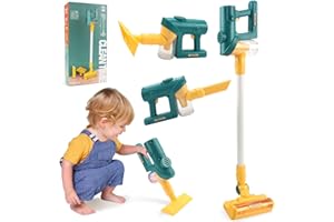 JENILILY Kids Detachable Toy Vacuum Set Pretend Role Play Household Toys, Vacuum Cleaner Toy for Toddlers - with Sound Effects for Age 3+ Boys Girls Learning Toys Birthday
