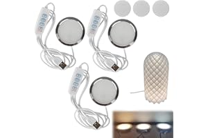 SILKWISH Zestaw lamp LED, drukarka 3D, zestaw lamp LED, lampka nocna, zamiennik akcesoriów do druku 3D, zestaw do modelu lampy LED do Bambu Lab A1/A1 Mini, zasilanie USB, białe i ciepłe światło