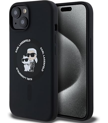 IPhone 15 Pro Max Hülle Von Karl Lagerfeld – Silikon-Crossbody Mit Choupette-Motiv