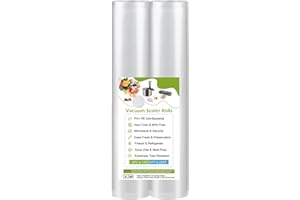 HUMBGO Bolsas Vacío Alimentos Rollos Gofrada - 2 rollos de 28cm x 300cm Varios Tamaños Bolsa Gofrada para Envasadora Sellador Rollo Bolsa Envasar Comida Congelar Sous Vide Cocina BPA Free