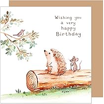 Stuff4 Carte D'anniversaire Pour Garçon Et Fille – Animaux De La Jungle – Cartes D'anniversaire Pour Enfants De 1 An Garçon Fils Fille Neveu, Nièce, Petite- Fille, 145 Mm Cartes De Vœux Pour