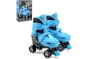 Xootz Kids Quad Skates, Beginner Adjustable Roller Skates