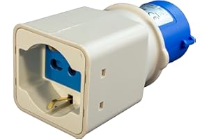 ELETTROWATT - Adattatore Industriale Spina CEE e Presa Civile Universale Standard Tedesco Schuko