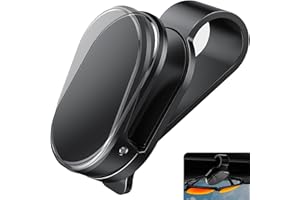 NEWZEROL Einhand Clip Brillenhalter für Auto Sonnenblende, Einhändiger Zugriff und Aufbewahrung, Minimalistischer Auto-Brillenclip, Universelles Auto-Zubehör für Die Meisten Brillen und Sonnenbrillen