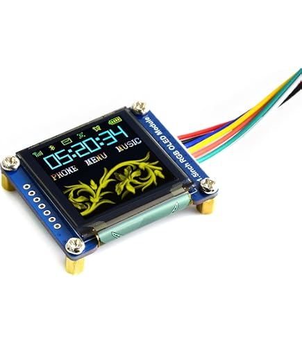 APKLVSR 3pcs 0.91 inch I2C Display Module, IIC I2C Display OLED Display Module 128 x 32 3.3V/5V for Arduino and Other Microcontrollers (Blue