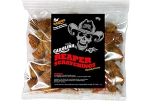 CHILLI WIZARDS Carolina Reaper Chilli Pork Scratchings - Super Hot Snack 50g