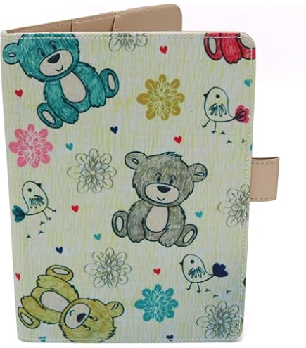 Color Pop Protezione Per Libretto Sanitario Bambini - Fabbricazione Francese In PVC - Motivo Foresta - 22x16 Cm - Con 2 Tasche E Angoli Metallici - 3