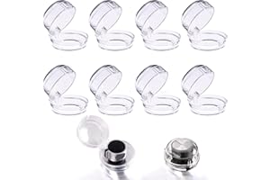 NTGRTY 8Pcs Cubiertas de Seguridad para Perillas del Horno 6,5 x10 cm Bloqueo de Seguridad para Horno Transparente Cubiertas de Seguridad Botones Cubiertas de Seguridad para Cocina
