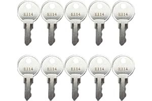 (10 Tasten) KeyPower Schlüssel für E114 / E-114 Toilettenpapierspender, Papierhandtuch, Toilettenpapier & Seifenspender