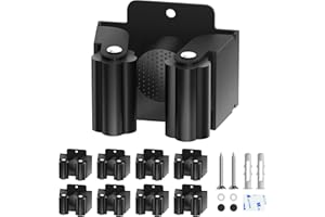 shirylzee 8 Pièces Accroche Balai Mural Porte Support Balais Mural pour Cuisine, Salle de Bain, Garage, Jardin, Argent