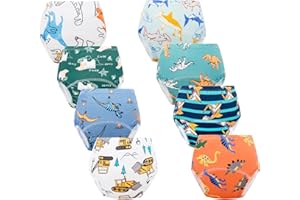 Cogindss Xmrlvn Enfant Culotte Apprentissage Propreté pour Garcon Fille Bébé, 2-6 Ans, Lot de 8