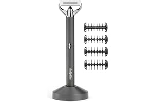 BaByliss X-Blade Electric Shaver, Stubble and Beard Trimmer, New 2025, Ultra Sharp Precision Blades, 50° Flexing Head, 4X Comb Guides 1-5mm, Cordless Lithium-Ion, 100% Waterproof, OT996U