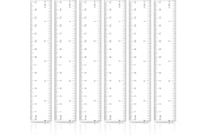 MOZEAT LENS 6 Stück Kunststoff Lineal 15cm Transparent Präzision Lineal mit Metrische&Inch-Skala für Schule Geprägte Zentimeter Einteilung Zuhause Büro