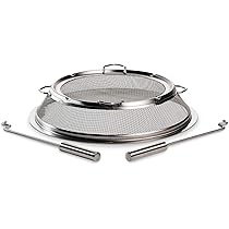 Solo Stove Bonfire Shield |Stainless Steel Fire Pit Spark Protector Screen,  Mesh Protective Spark Screen for Backyard and Outdoor Fire Pits, Stops Hot  Embers, Width Top: 32 cm, Height: 9,5 cm :