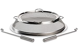 Solo Stove Protección contra Chispa Bonfire, Pantalla Protectora contra chispas, Accesorios para Brasero Bonfire, Acero Inoxidable. Reduce el Riesgo de Lesiones y Fuego