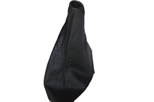 JPstraps - Funda Palanca de Cambios de Cuero Piel Natural Color Negro Compatible con Peugeot 806 (1994-2002)