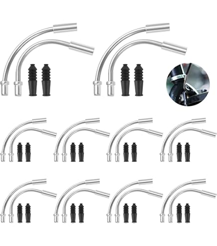 BBTO – 200 Embouts De Câble De Frein Vélo En Alliage Argenté – Pour Freins Et Dérailleurs – 12mm