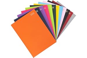 evelay 2026 Diary A4 A5 Day to Page Hardback Full Year Planner Organiser Journal (A4 Page a Day, Orange)