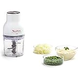 Moulinex DJ5201 Moulinette Essential, 4 Lame Affilate, Trita, Mescola e Sminuzza, Tritatutto, Capacità Recipiente 400 ml, 300