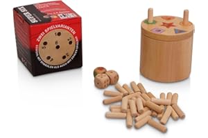 BestSaller Piatnik 3020 - Super Six, Gioco a Dadi in Legno con Versione per Bambini [Lingua Tedesca]