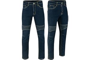 Vaster Moto Jean de Moto pour Homme avec Protection en Armure Kevlar, approuvé CE en 17092-3:2020