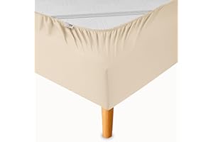 ‎WRAPPYBAG WRAPPYBAG Betthusse 160 x 200 mit Gummizügen – Erneuern und Modernisieren Sie Ihr altes Bett – Farbe Hellbeige - 6 Größen verfügbar