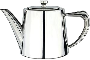 Café Olé DW-018 Derwent Teiera, acciaio inossidabile, 500 ml, 2 tazze, lucidato a specchio