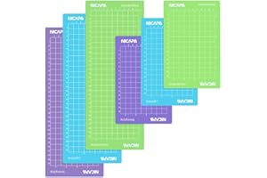 NICAPA Replacement Adhesive Cutting Mat for Cricut Joy Mats (4.5"x12"+4.5"x6.5" Multiple Adhesive Mats, 6 Pack), Adhesive&Sticky Non-Slip Flexible Square Gridded Cut Mats Set Matts