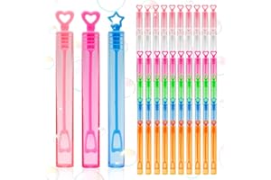 CASMIGC 60 Pezzi Bolle di Sapone Giocattoli Bambini Bolle Tubetti di Sapone Gadget Compleanno Bamnini Regalini Fine Festa San Valentino Comunione Wedding Bubbless(Nessuna Soluzione di Sapone)