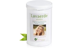 LT-NATURPRODUKTE Polvo de arcilla / caolín SENSITIVE | Blanco | Original de Marruecos | 1kg | Polvo fino para el lavado del cabello sin químicos. Cuidado del cuerpo | Peeling | Vegano