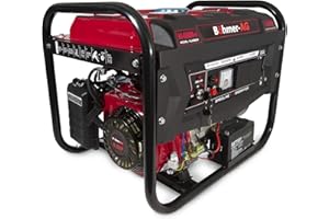 Böhmer-AG 6500W-e Petrol Generator 2.8Kw 12V DC Output Electric Key Start Outdoor 3.4 kVA 8Hp 4-Stroke OHV Engine with 2 UK 240V Standard Plug Sockets
