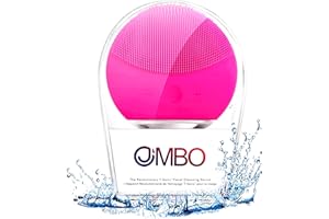 JIMBO Spazzola Per La Pulizia Del Viso In Silicone Rosa Esfoliante e Detergente per tutti i tipi di pelle, Rassodante, Massaggiante Skincare, Tonificazione del viso, Massaggiatore Ricarica USB (Rosso)