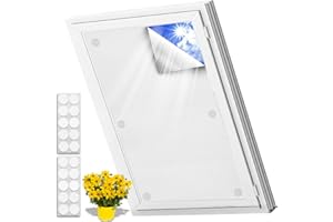 VASIN Store Occultant Fenetre, 2024 New Store Occultant sans Perçage pour Fenetre de Toit 100% Store Occultant Temporaires, Store Occultant Ont 20 Attaches Auto-adhésives,pour Chambre,Bébé Chambre,Grenier