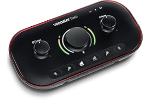 Focusrite Audio Interface, Black, Vocaster Two