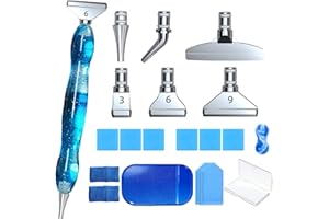 ‎TRHILLSBRAD Diamond Painting Zubehör Set - 20 Stück Mit 6 Styles Metal Drill Pen Ersatzköpfen für 5D Stifte, Tools & Zubehör