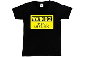 Fancy A Snuggle Warning I'm Not Listening Kids Boys/Girls T-Shirt