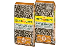 Floragard Blähton Tongranulat 10 L (2×5 L) – natürliches Drainagematerial & Hydrokultursubstrat für Töpfe, Kübel, Zimmerpflanzen & Pflanzkästen – verhindert Staunässe, sorgt für Gute Belüftung
