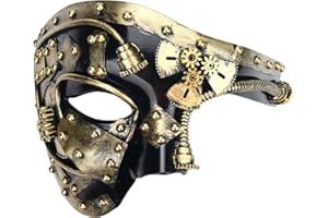 Lilwemen Mens Mask Masquerade Mask Phantom of The Opera Half Face Mask