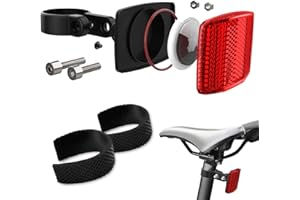 PerfiPro Airtag Bike Mount, Hidden Bike GPS Tracker Case for Apple Airtag, Airtag Bike Seatpost Reflector Mounts, Anti-Theft Airtag Holder for Bike, Electric Bicycle, Scooter