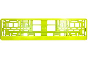 TAPORT® CAR REGISTRATION HOLDER FOR ANY CAR, VAN, TRUCK, TRAILER (YELLOW NEON HIGHLIHTER)